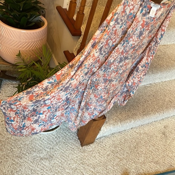 Garnet Hill Silk Floral Kimono Cover - Picture 3 of 11